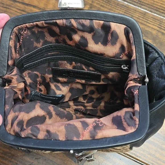 B Makowsky Leather Crossbody - Picture 2 of 8